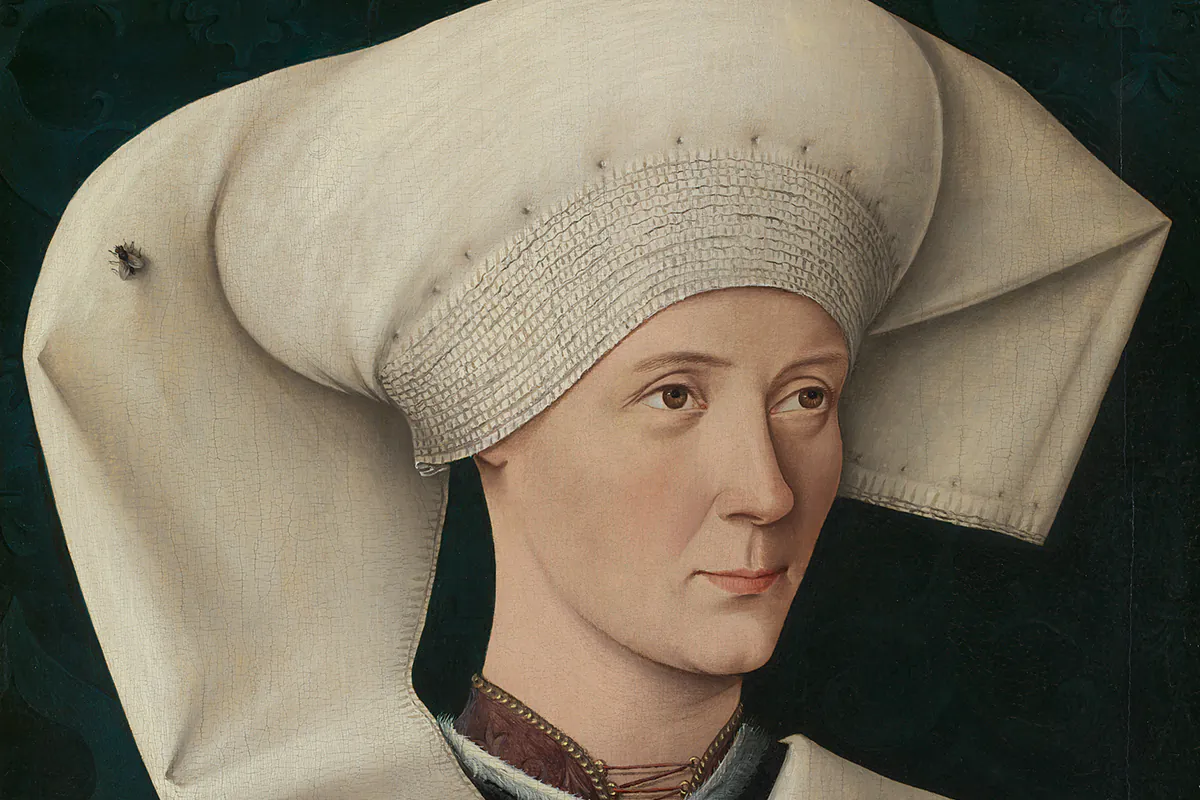 (NG722 Portrait of a Woman of the Hofer Family by Swabian about 1470 © The National Gallery, London)