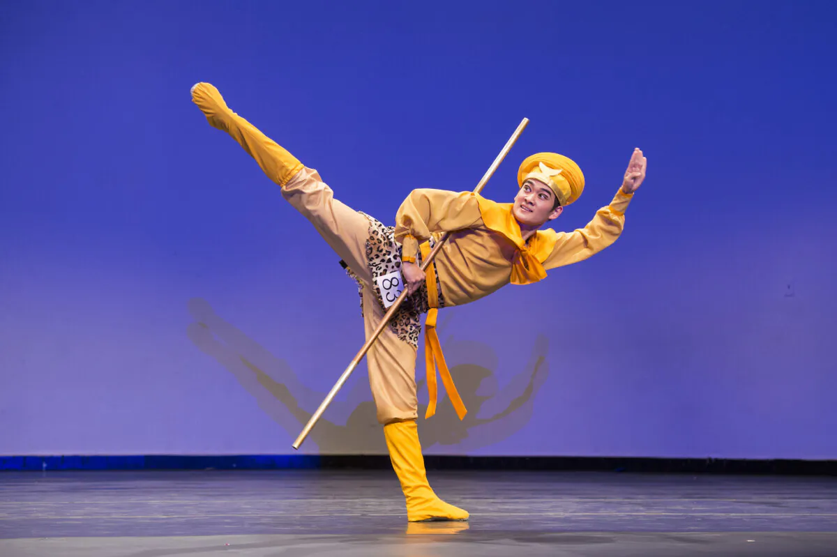 William Li portrays the Monkey King, a legendary character from the classic work "Journey to the West." (Dai Bing/The Epoch Times)