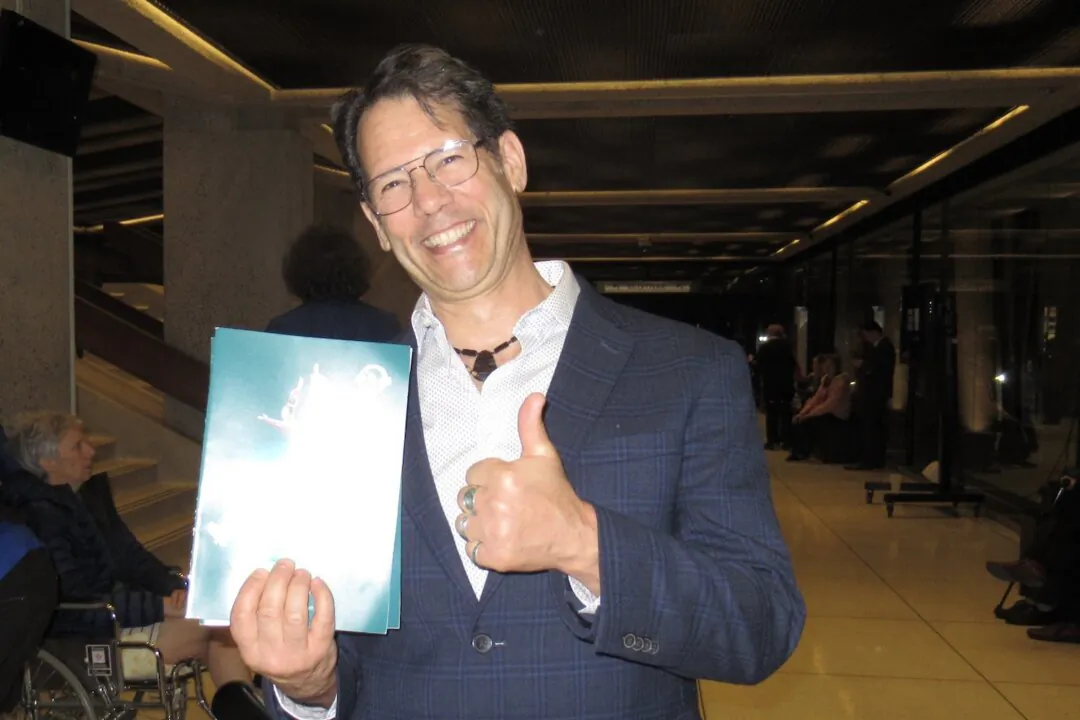 Peter Kelly Gaudreault enjoyed Shen Yun's evening performance at the Quebec Grand Theatre in Quebec City, Canada, on April 23, 2024. (Deping Sun/The Epoch Times)