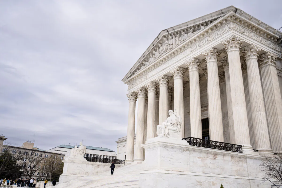 U.S. Supreme Court in Washington on March 22, 2024. (Madalina Vasiliu/The Epoch Times)