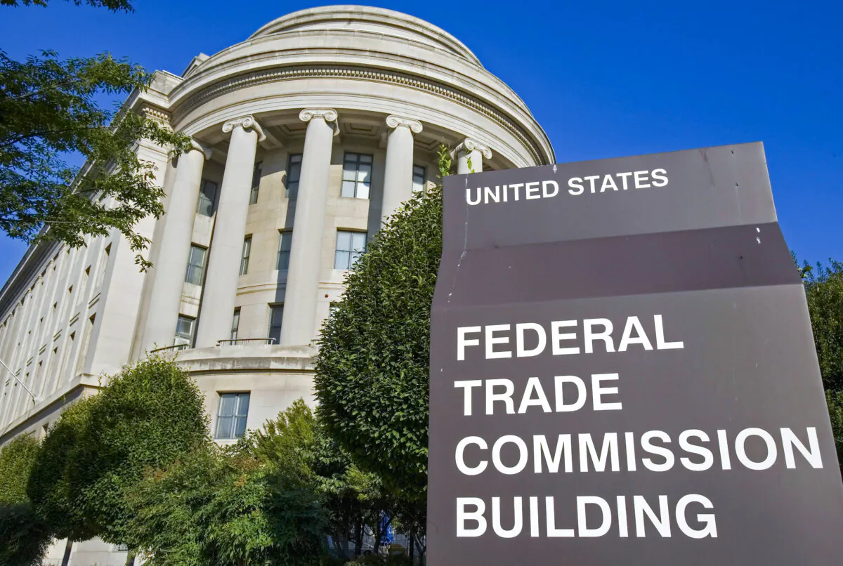 The Federal Trade Commission building in Washington. (Paul J. Richards/AFP via Getty Images)