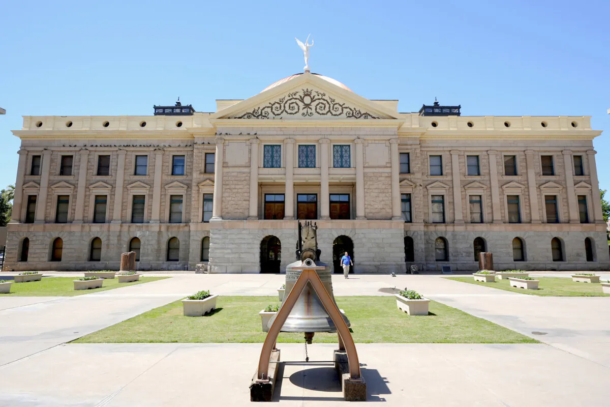 The Arizona Capitol building in Phoenix on April 11, 2024. (Ross D. Franklin/AP Photo)