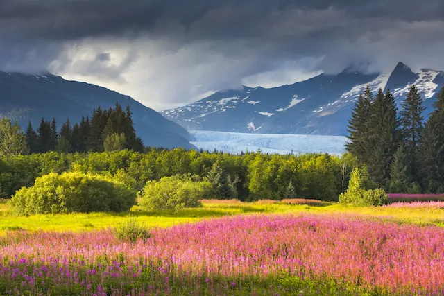Coast Mountains, Brotherhood Park, in Juneau, Alaska. (SCStock/Getty Images)