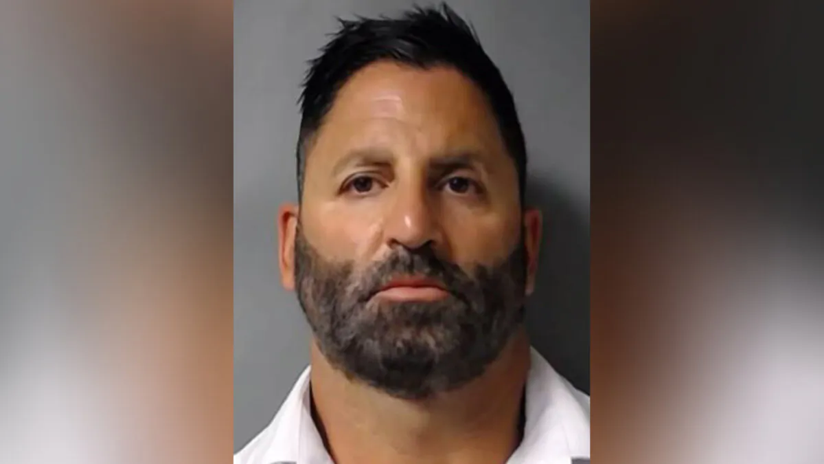 John Costanzo Jr. mugshot taken in the Southern District of New York on Oct. 26, 2023. (U.S. Attorney's Office via AP, File)