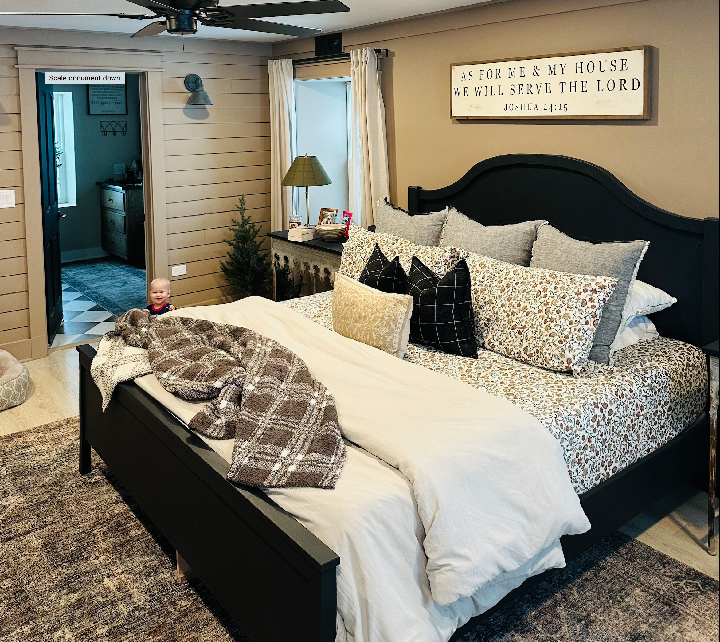 The newly transformed bedroom.