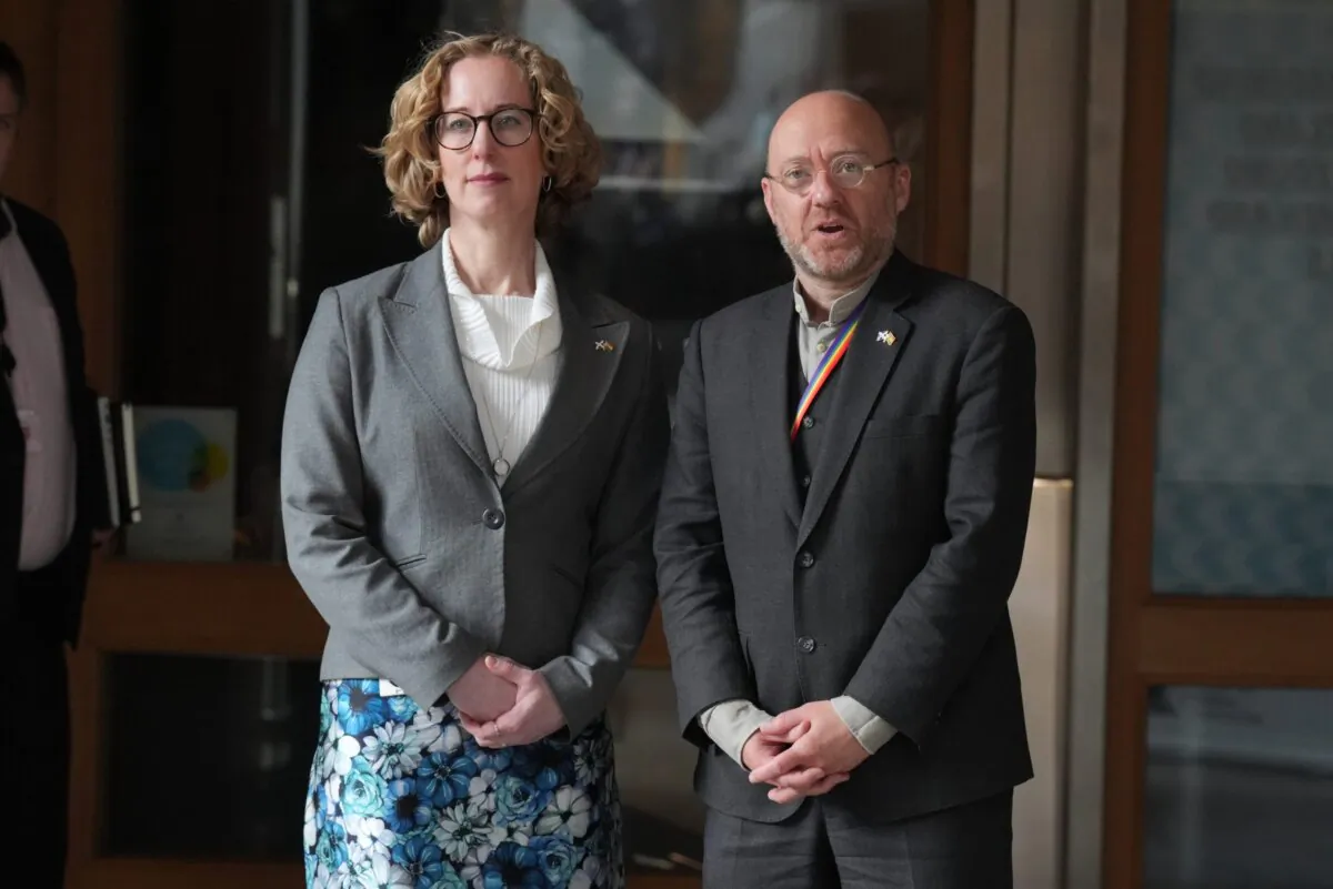 Green co-leaders Patrick Harvie and Lorna Slater in an undated file photo. (Andrew Milligan/PA)