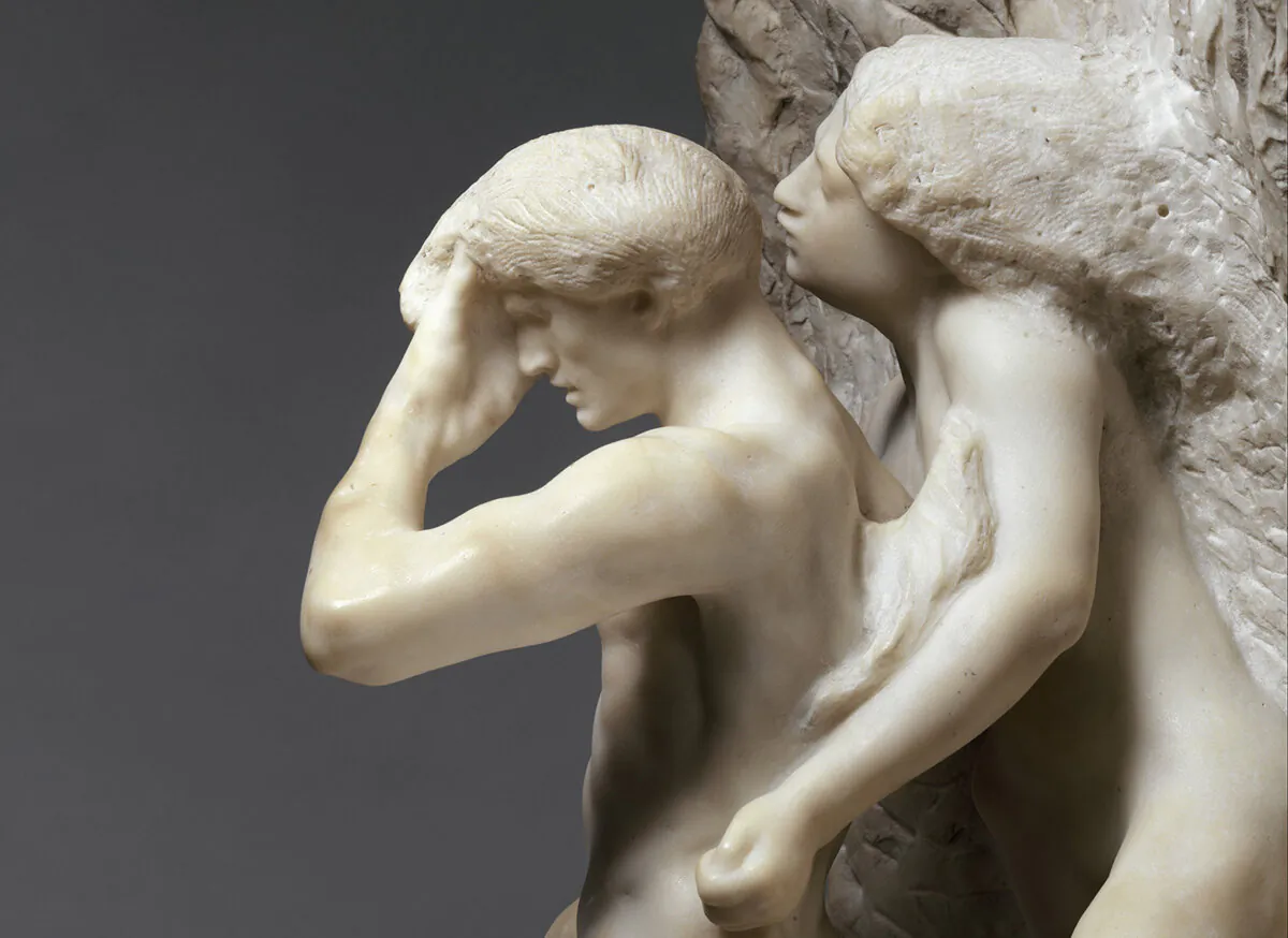 "Orpheus and Eurydice," 1893, by Auguste Rodin. (Public Domain)