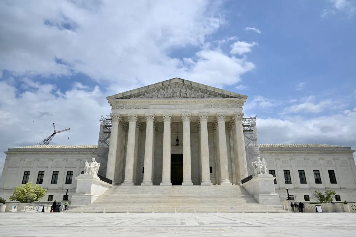 A view of the US Supreme Court as the court hears arguments on the immunity of former US President Donald Trump, on April 25, 2024, in Washington, DC. The Court will hear arguments Thursday on whether Trump, as a former president, should be immune from criminal prosecution for acts he committed while in office. The ruling could have far-reaching implications for the extent of US executive power -- and Trump's multiple legal issues as he seeks the White House again. (Photo by Mandel NGAN / AFP)