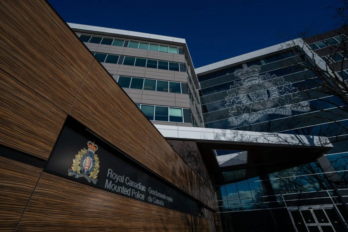 The B.C. RCMP Divisional Headquarters is seen, in Surrey, B.C., on Jan. 11, 2024. 
(The Canadian Press/Ethan Cairns)