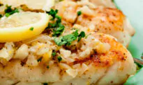 White Fish With Lemon Butter Sauce