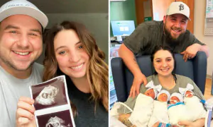Couple Hoping for a 2nd Child Thrilled When Scan Shows ‘One-in-70-Million’ Rare Quadruplets