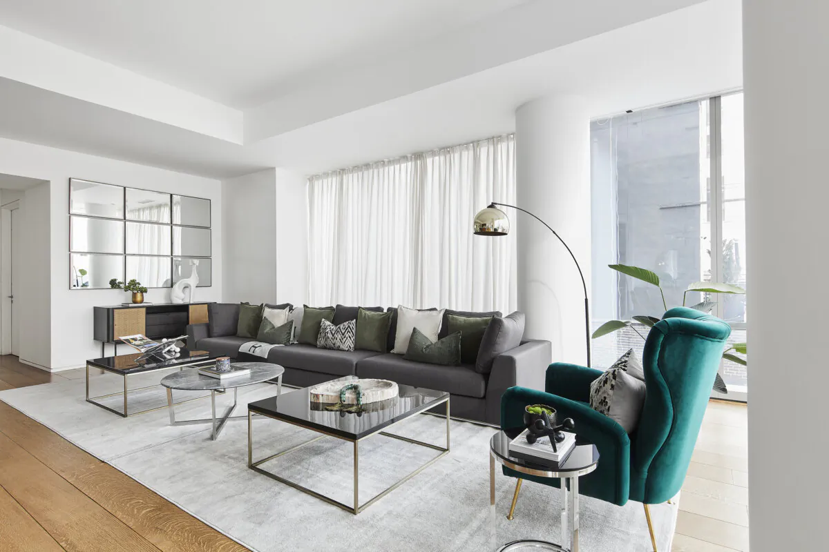 An upholstered side chair adds an instant “pop of color”. (Scott Gabriel Morris/TNS)
