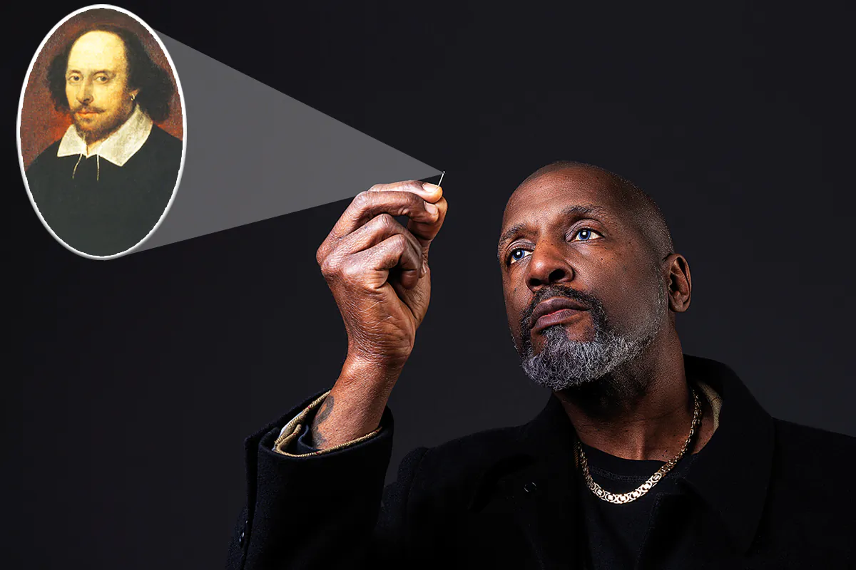 (Courtesy of Paul Ward Photography via Willard Wigan and Illustration by The Epoch Times, Courtesy of John Taylor, Public Domain)