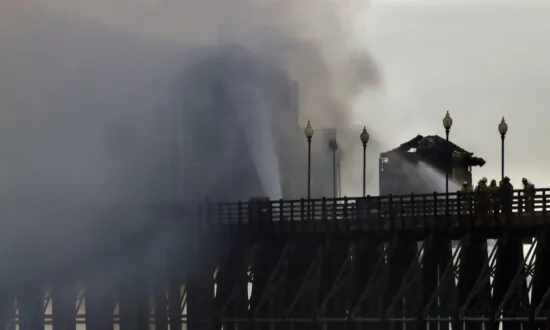 Crews Douse Hot Spots on Fire-Ravaged Oceanside Pier