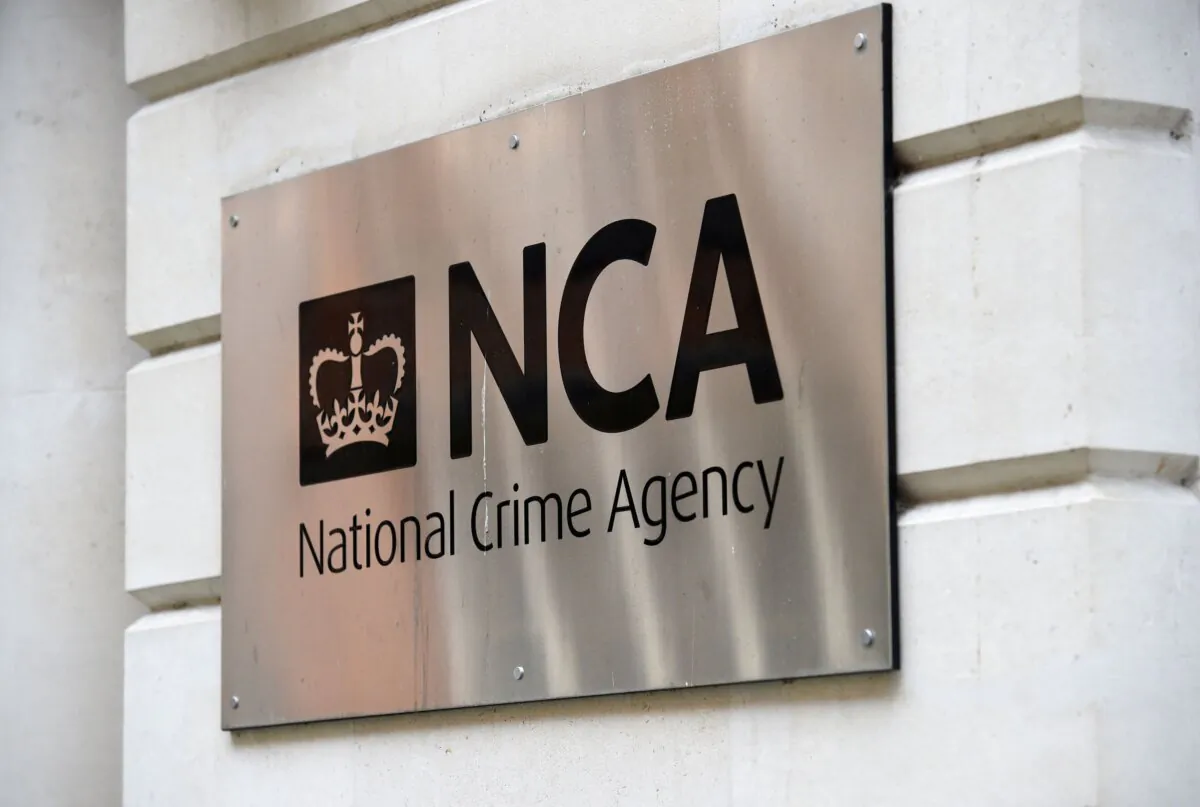 Undated file photo of the sign of the National Crime Agency. (Kirsty O’Connor/PA)