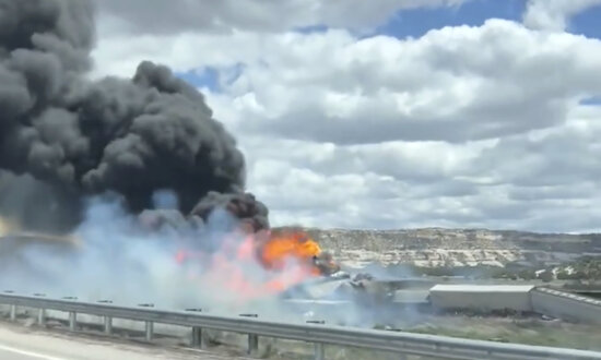 Freight Train Carrying Gasoline Derails 