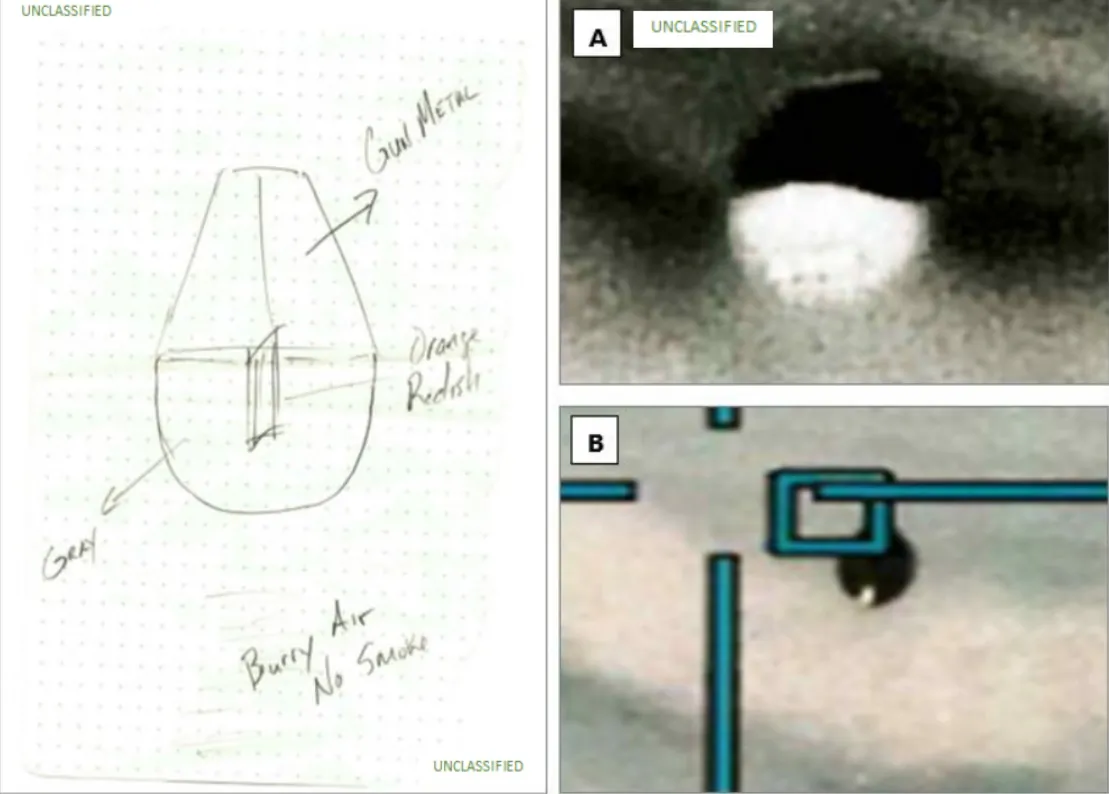 Images of the alleged UFO/UAP seen near Eglin Air Force Base in Florida on Jan. 26, 2023. (Courtesy of the Pentagon's All-domain Anomaly Resolution Office.)