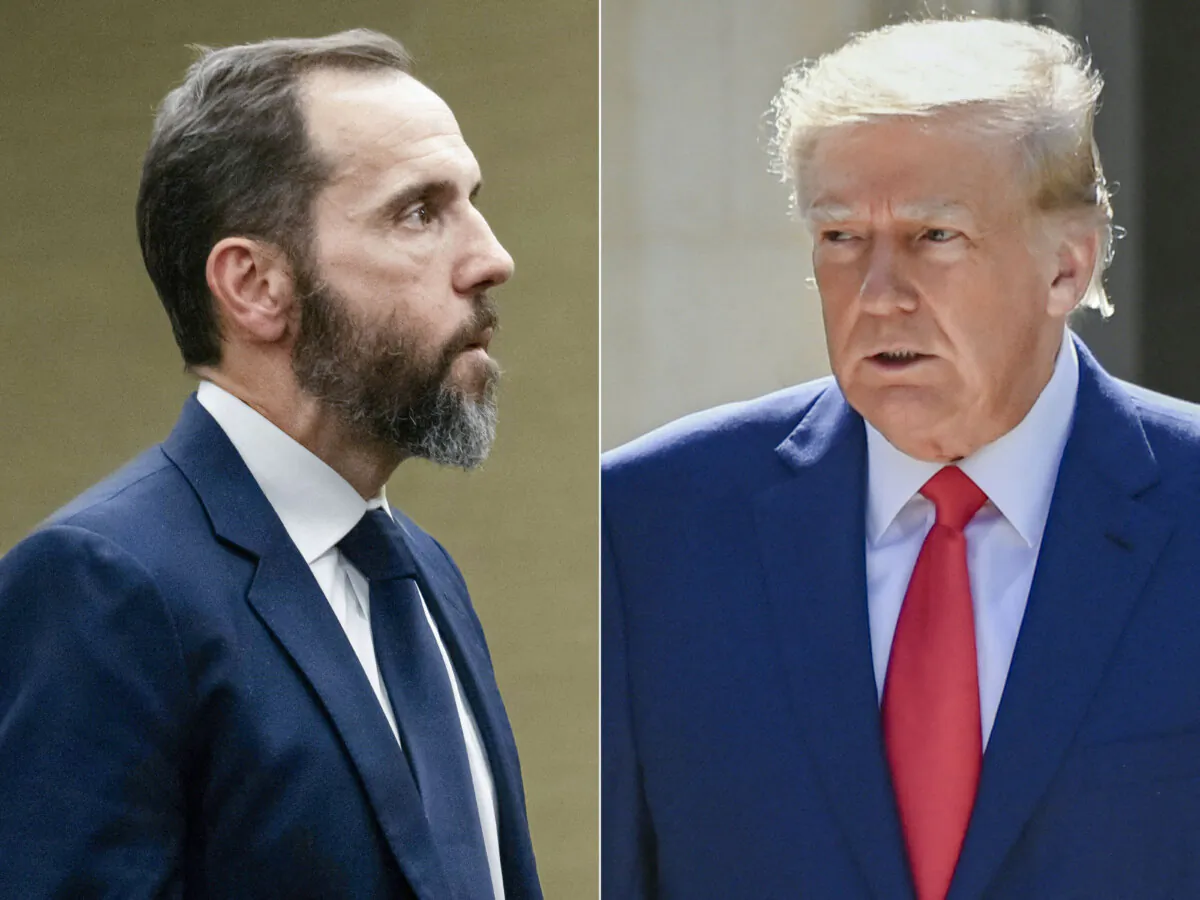 This combination of pictures shows special counsel Jack Smith in Washington on Aug. 1, 2023, and former US President Donald Trump in Palm Beach, Fla., on Nov. 8, 2022. (Saul Loeb, Eva Marie Uzcategui/AFP via Getty Images)