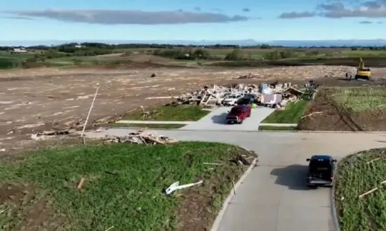 Drone Video Footage of Tornado Damage in Elkhorn, Nebraska