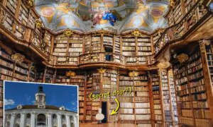 This Beautiful Church Library is Famed for Secret Doors, Creepy Crypt—Devoted to Martyred Roman