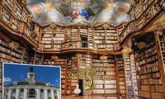 This Beautiful Church Library is Famed for Secret Doors, Creepy Crypt—Devoted to Martyred Roman