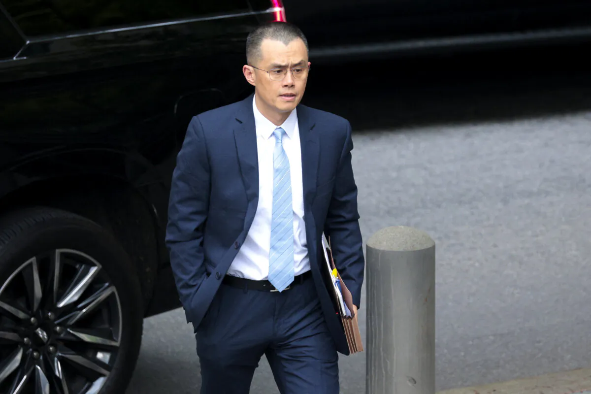 Former Binance CEO Changpeng "CZ" Zhao arrives at federal court in Seattle, Wash., on April 30, 2024. (Jason Redmond/AFP via Gettu Images)