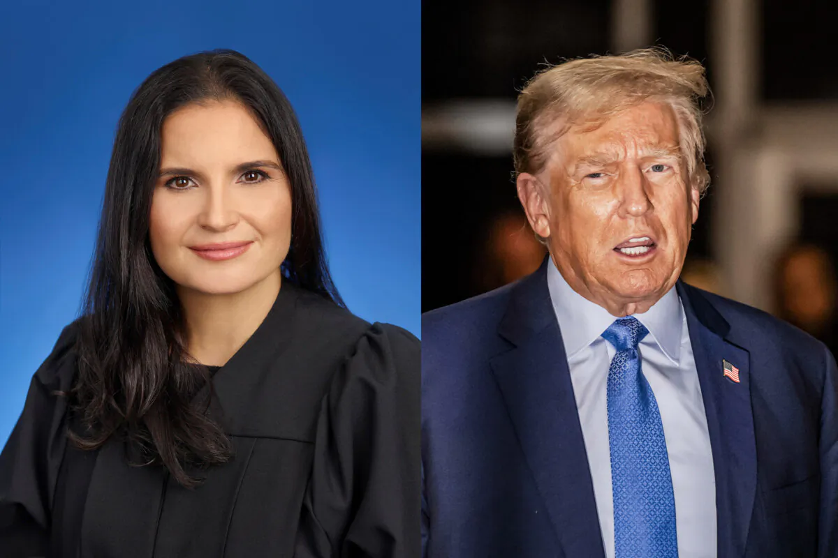 (Left) U.S. District Judge Aileen Cannon. (Right) Former President Donald Trump. (Timothy A. Clary/Saul Loeb/AFP via Getty Images)
