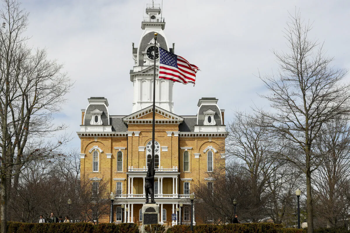 Hillsdale College in Hillsdale, Michigan, on April 6, 2023. Hillsdale is a private conservative Christian liberal arts college. (Chris duMond/Getty Images)