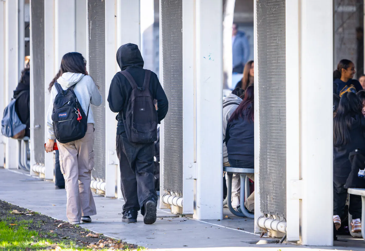 A school within the Los Angeles Unified School District on Jan. 8, 2024. (John Fredricks/The Epoch Times)