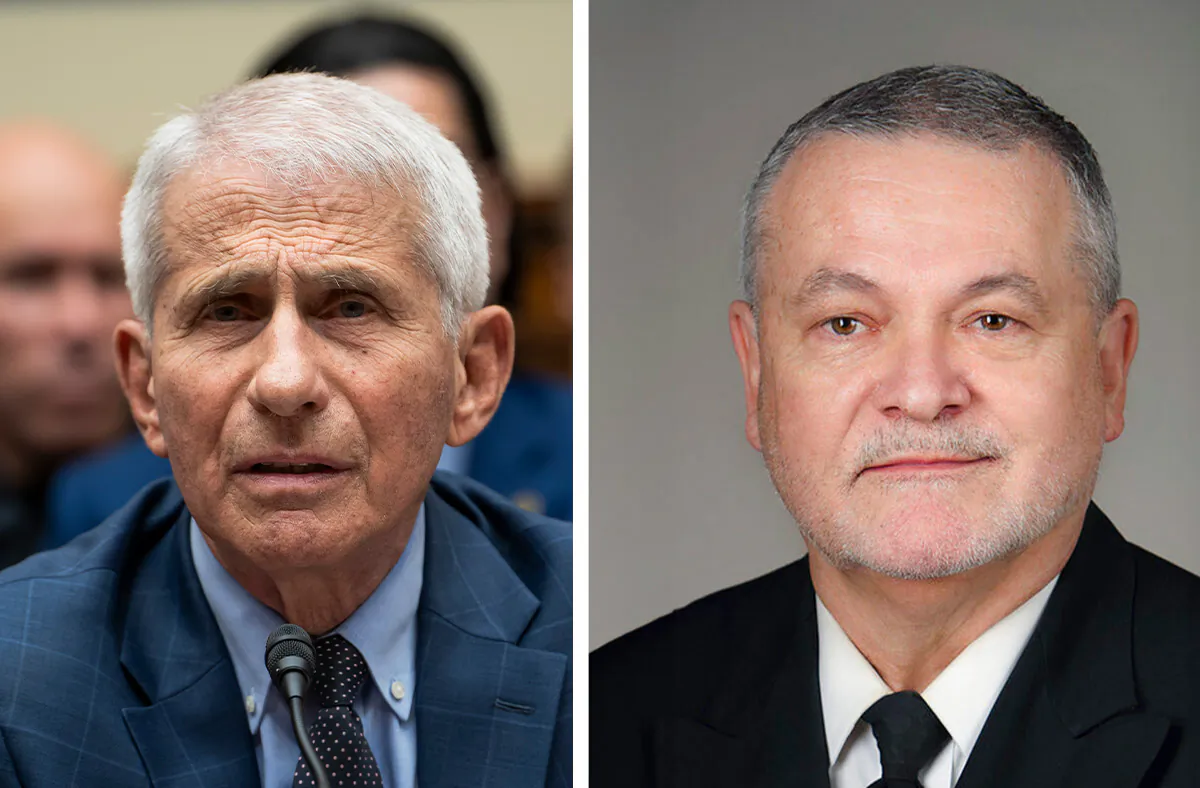 Dr. Anthony Fauci, left, and Dr. David Morens. (Madalina Vasiliu/The Epoch Times; NIAID via The Epoch Times)