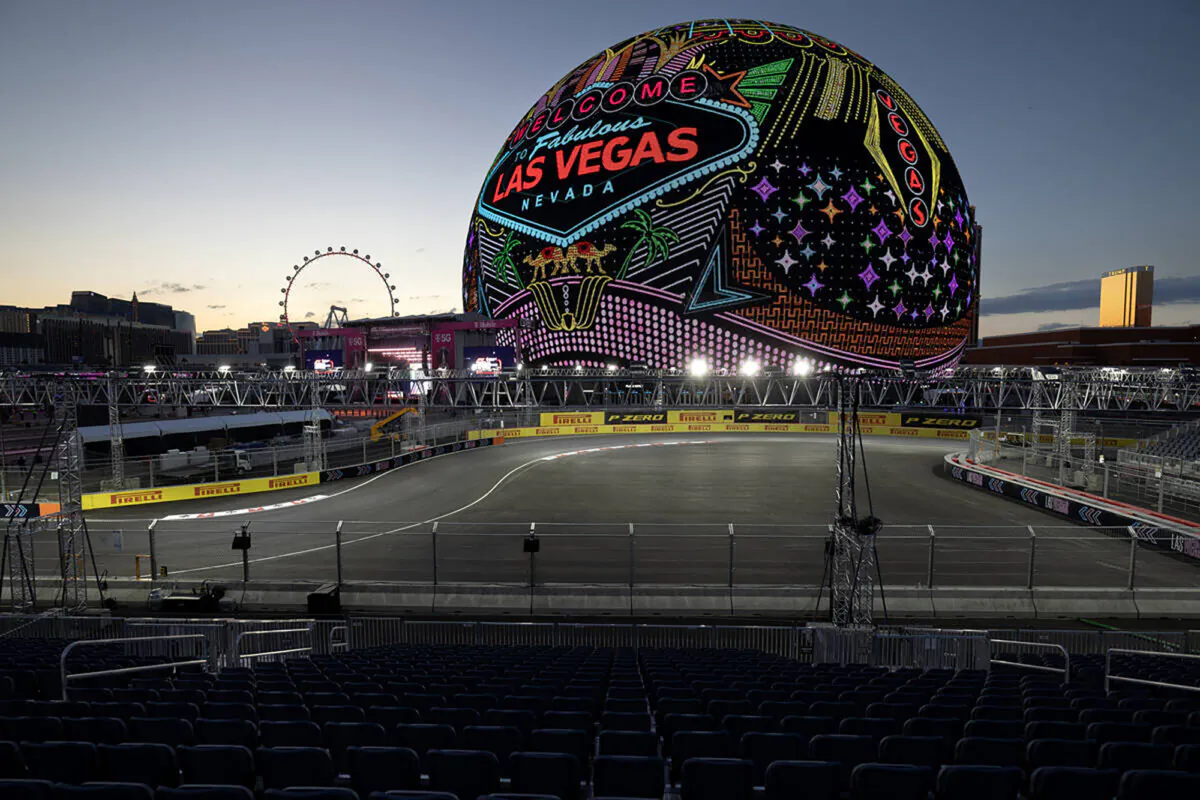 Las Vegas' newest attraction, the Sphere shows an immersive film that can make you feel like you're soaring over picturesque landscapes. (Ellen Schmidt/Las Vegas Review-Journal/TNS)