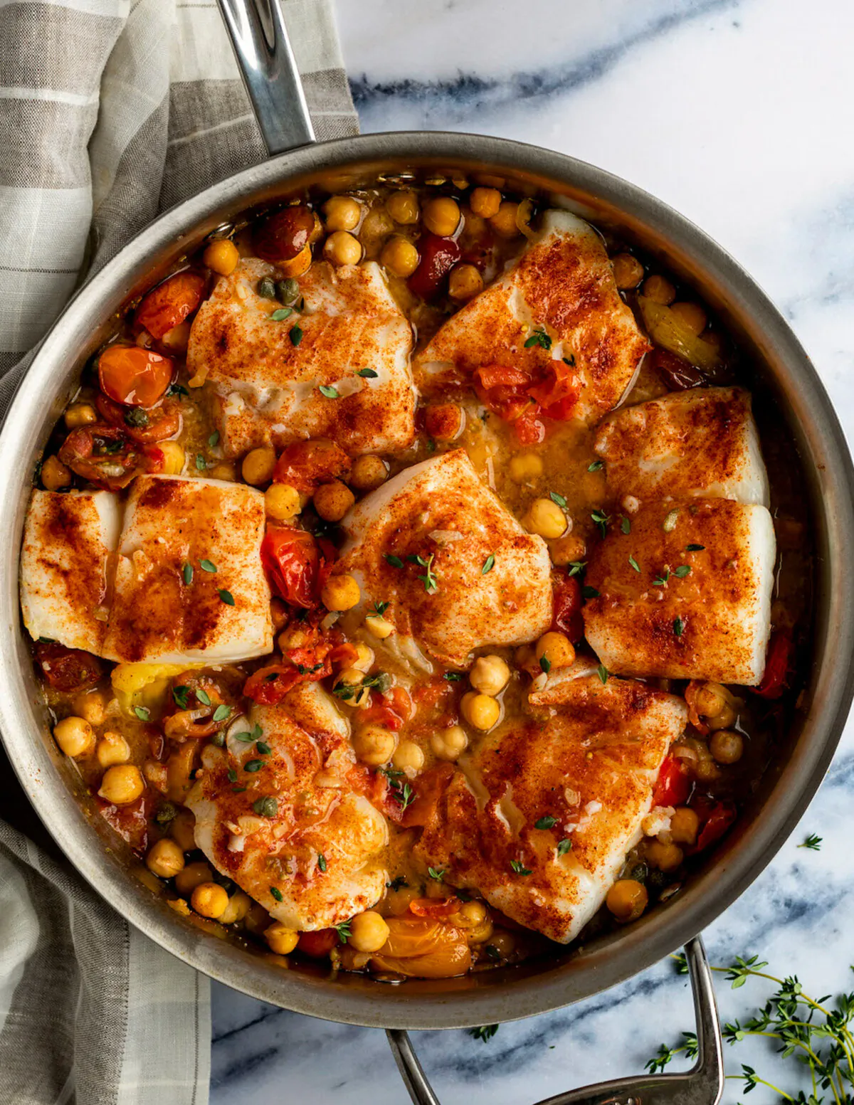 This dish is bursting with Mediterranean flavors, it’s as delicious as it is easy. (Courtesy of Jennifer Segal)