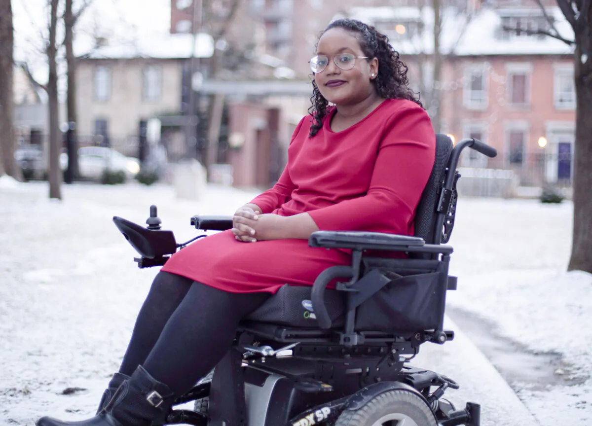 Sarah Jama, 23, a disability justice advocate who has cerebral palsy, poses for a portrait at her home in Hamilton, Ont., on Tuesday, March 13, 2018. Jama is happy that the new Stats Canada statistics on violence against women with disabilities due to come out later this week will give them something concrete to work with. "The numbers will validate what we have been talking about for years," she says. THE CANADIAN PRESS/Peter Power