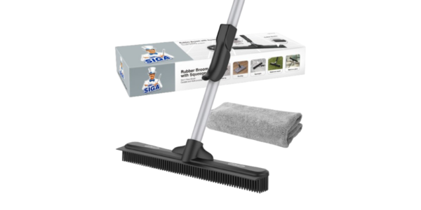 Mr. Siga Pet Hair Removal Rubber Broom