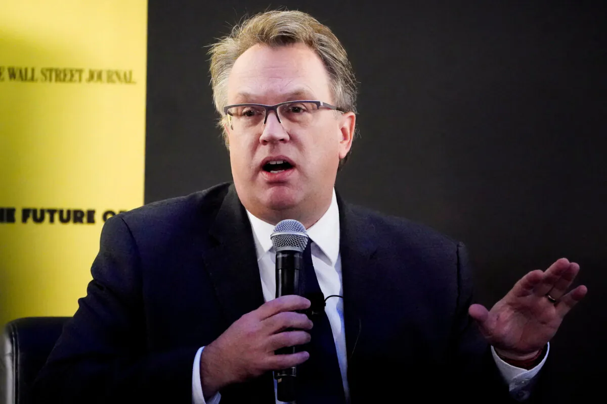 John Williams, president of the Federal Reserve Bank of New York, speaks at an event in New York, on Nov. 6, 2019. (Carlo Allegri/Reuters)
