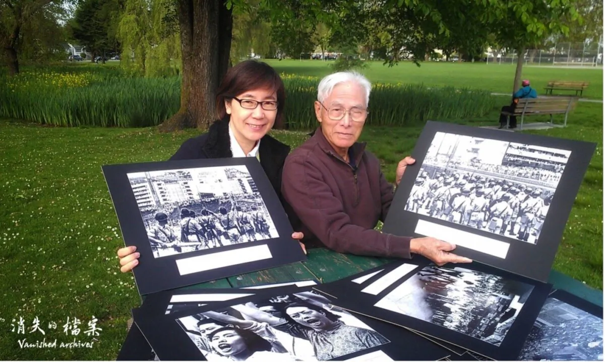 (L) Reporter Lo Yan-wai with photographer (R) Chan Kiu on May 15, 2013. (Lo Yan-wai)