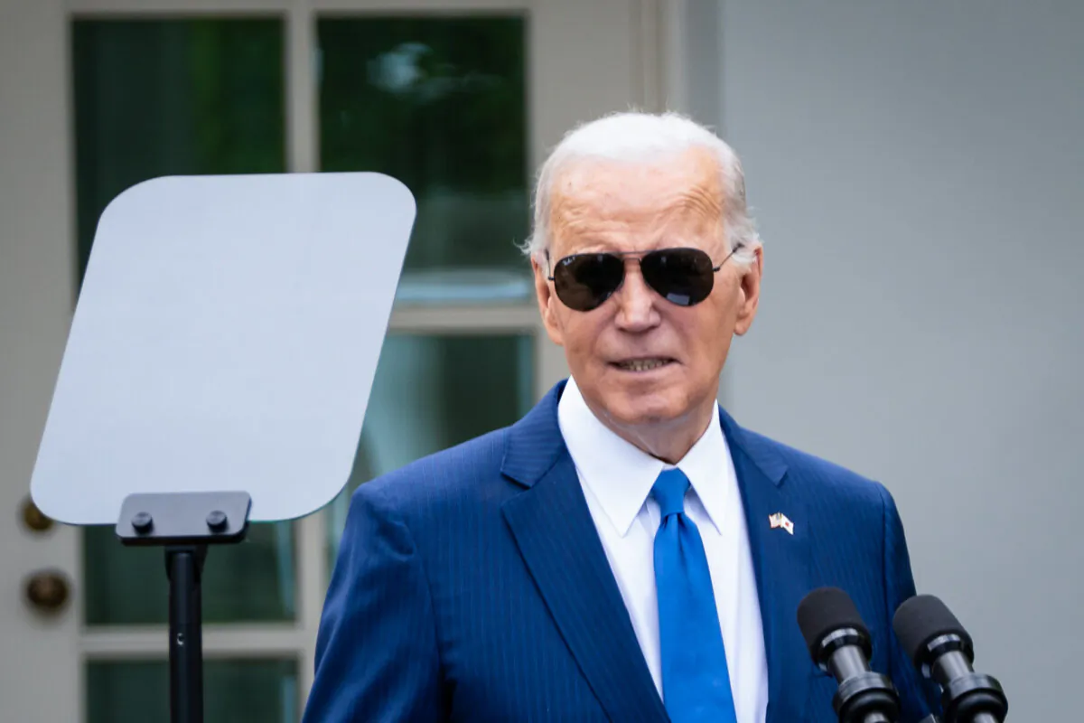 President Joe Biden speaks in Washington, on April 10, 2024. (Madalina Vasiliu/The Epoch Times)