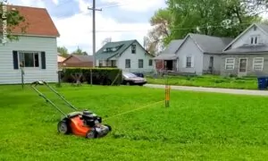 Lawn Mowing With Little Effort