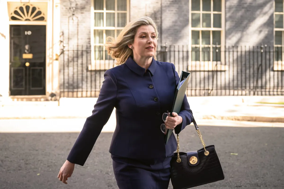 Leader of the House of Commons Penny Mordaunt leaves Downing Street following the weekly Cabinet meeting, in London on April 30, 2024.  (Leon Neal/Getty Images)