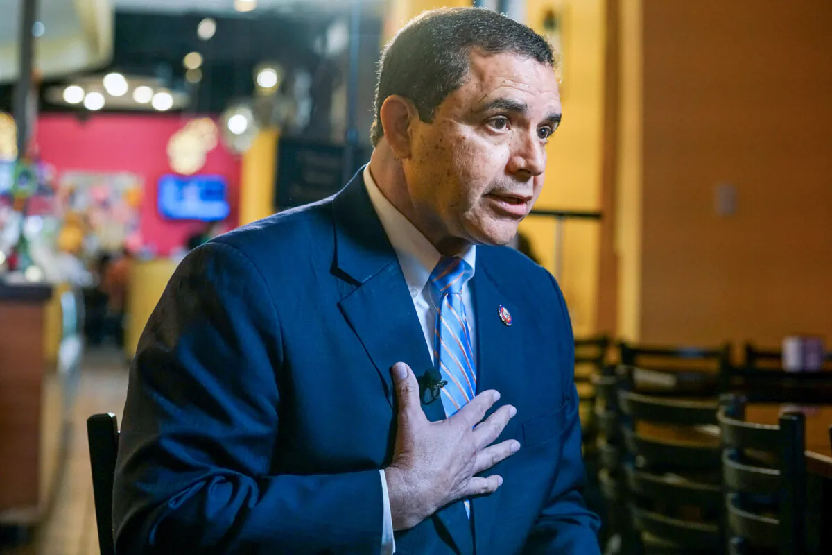 Rep. Henry Cuellar (D-Texas) gives an interview in Laredo, Texas, on Oct. 9, 2019. (Veronica Cardenas/Reuters)