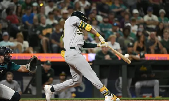 Bleday Homers, Estes Earns First Win as A’s Beat Mariners 8–1