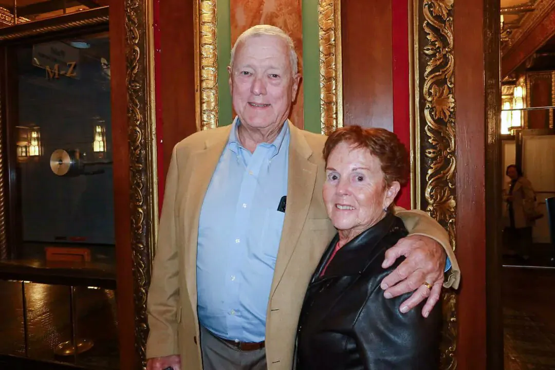 Bill and Margaret Minnick enjoyed Shen Yun's evening performance at the Providence Performing Arts Center on May 11, 2024. (Jeanette Wen/The Epoch Times)