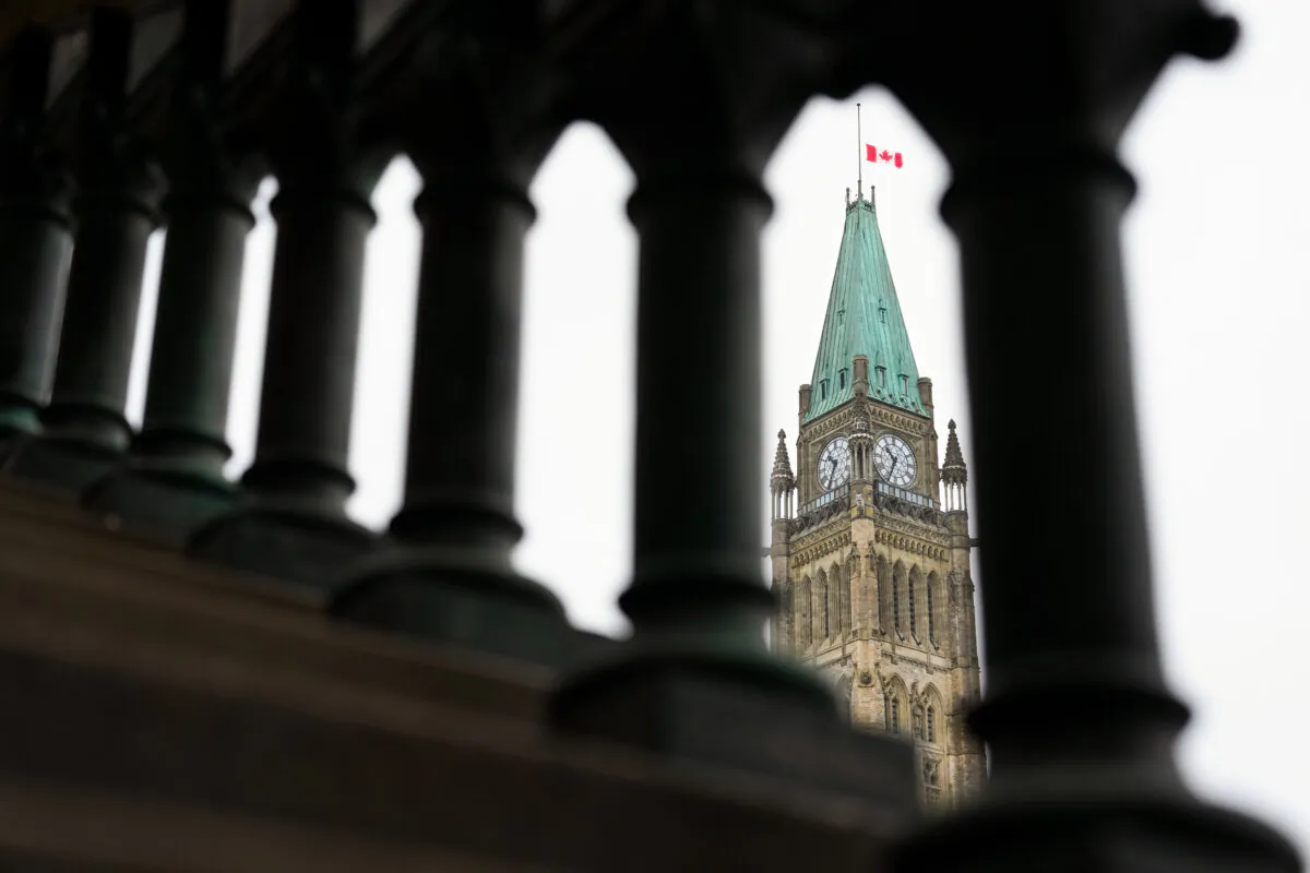 The Peace Tower on Parliament Hill in Ottawa on March 18, 2024. (The Canadian Press/Sean Kilpatrick)