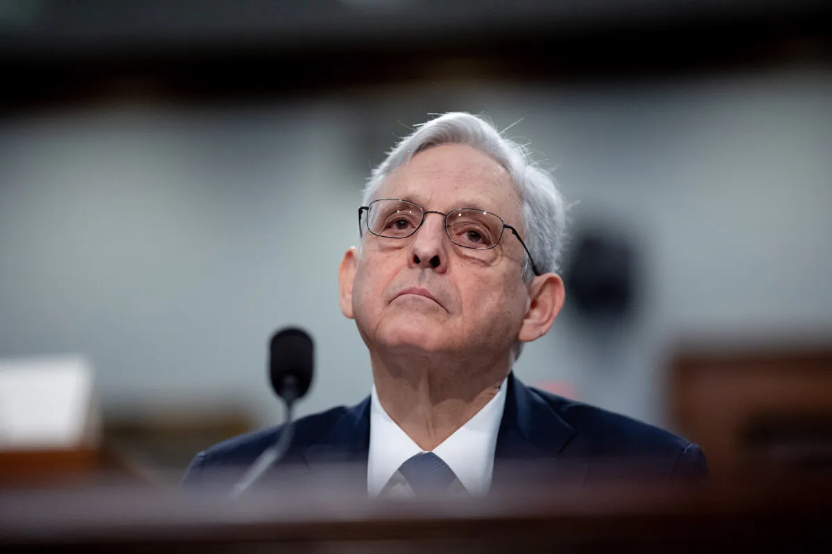 Attorney General Merrick Garland appears before a House Appropriations Committee hearing on Capitol Hill in Washington on April 16, 2024. (Andrew Harnik/Getty Images