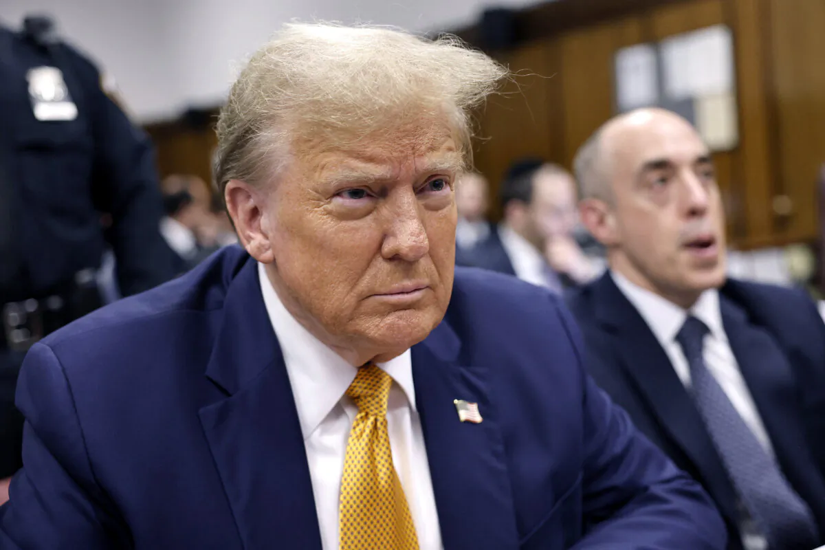 Former US President Donald Trump attends his trial for allegedly covering up hush money payments linked to extramarital affairs, at Manhattan Criminal Court in New York City, on May 14, 2024. Trump's former personal attorney Michael Cohen returns to the witness stand on Tuesday for what is expected to be a tough grilling by the ex-president's lawyers at his historic hush money trial. (Photo by Michael M. Santiago / POOL / AFP)
