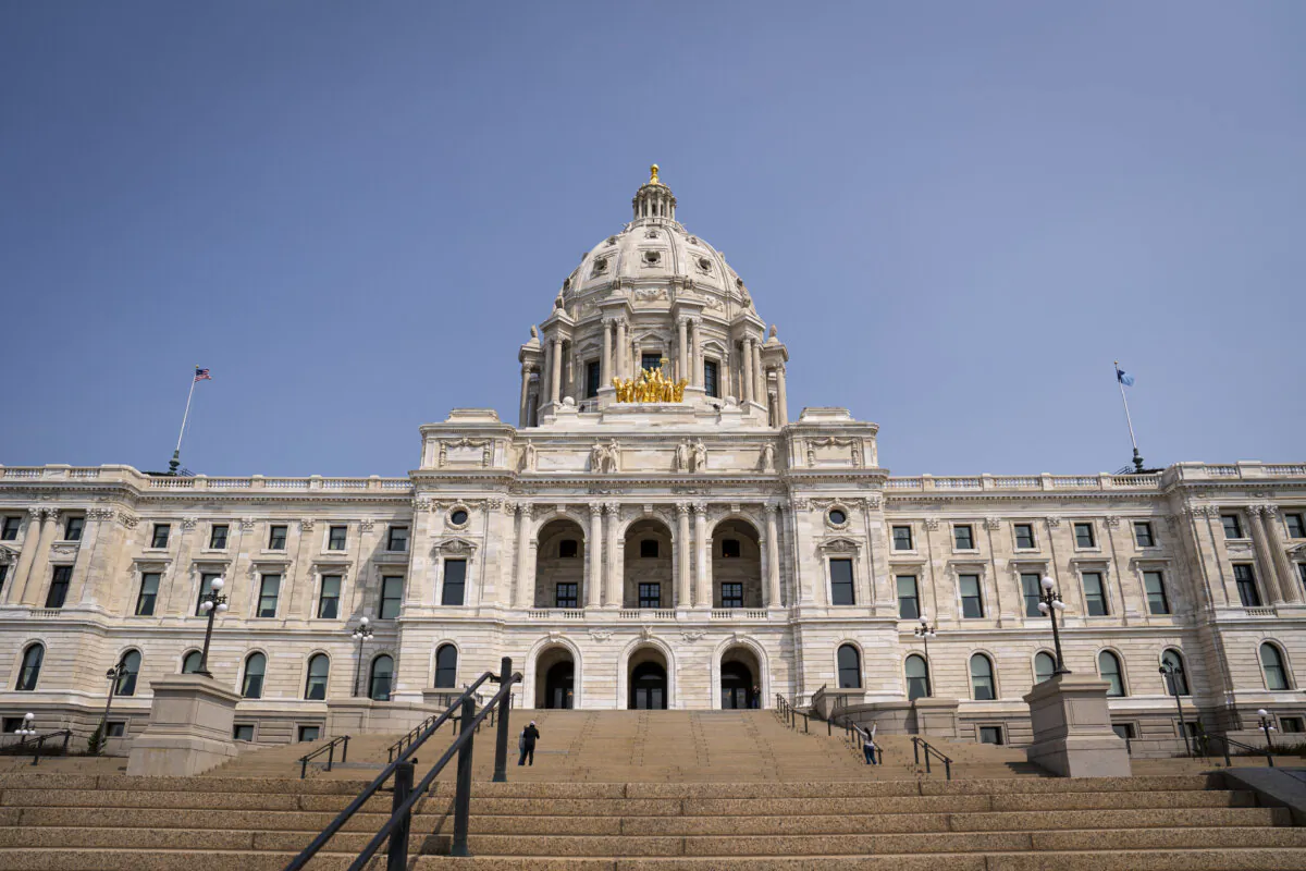 The Minnesota Capitol in Saint Paul, Minn., on May 11, 2024. (Madalina Vasiliu/The Epoch Times)