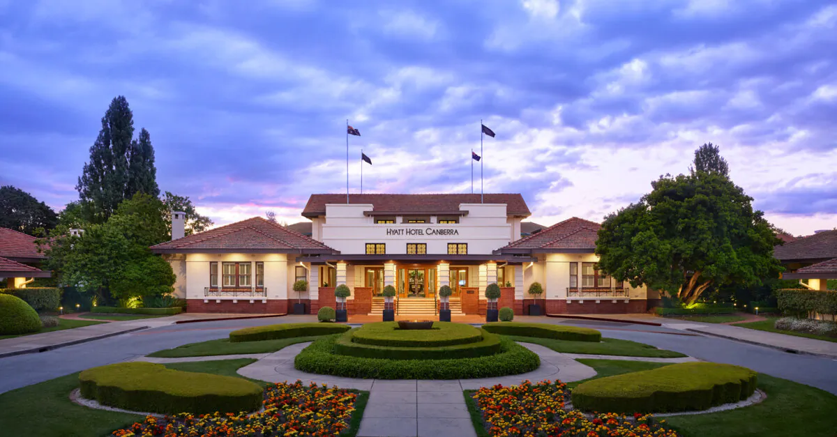 The Hyatt Hotel in Canberra, Australia. (Courtesy of the Hyatt Hotel Canberra)