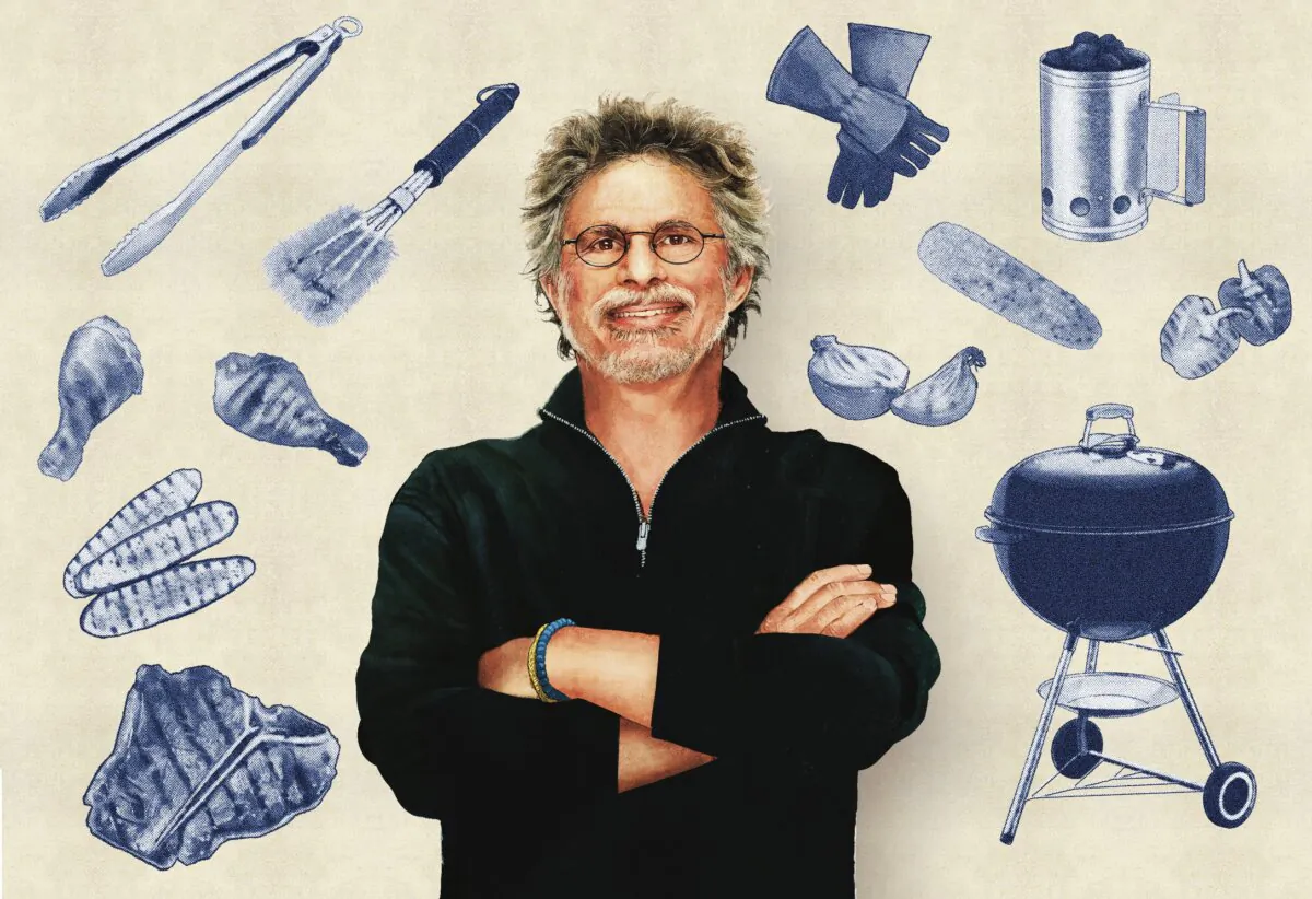 Steven Raichlen has written 32 books and hosted several TV programs on the art and science of barbecue. (Oriana Zhang/The Epoch Times)