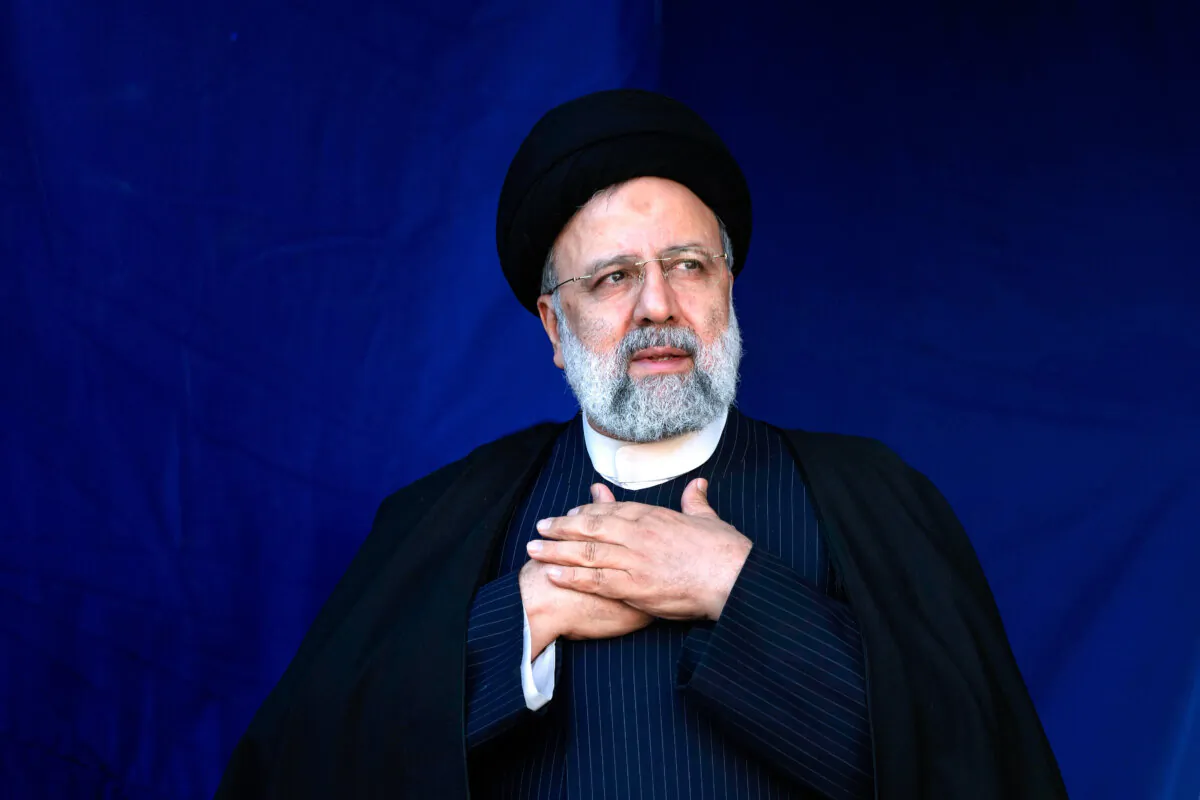 Iranian President Ebrahim Raisi in the city of Kerman about 510 miles southeast of Tehran, Iran, on Jan. 5, 2024. (Vahid Salemi/AP Photo)