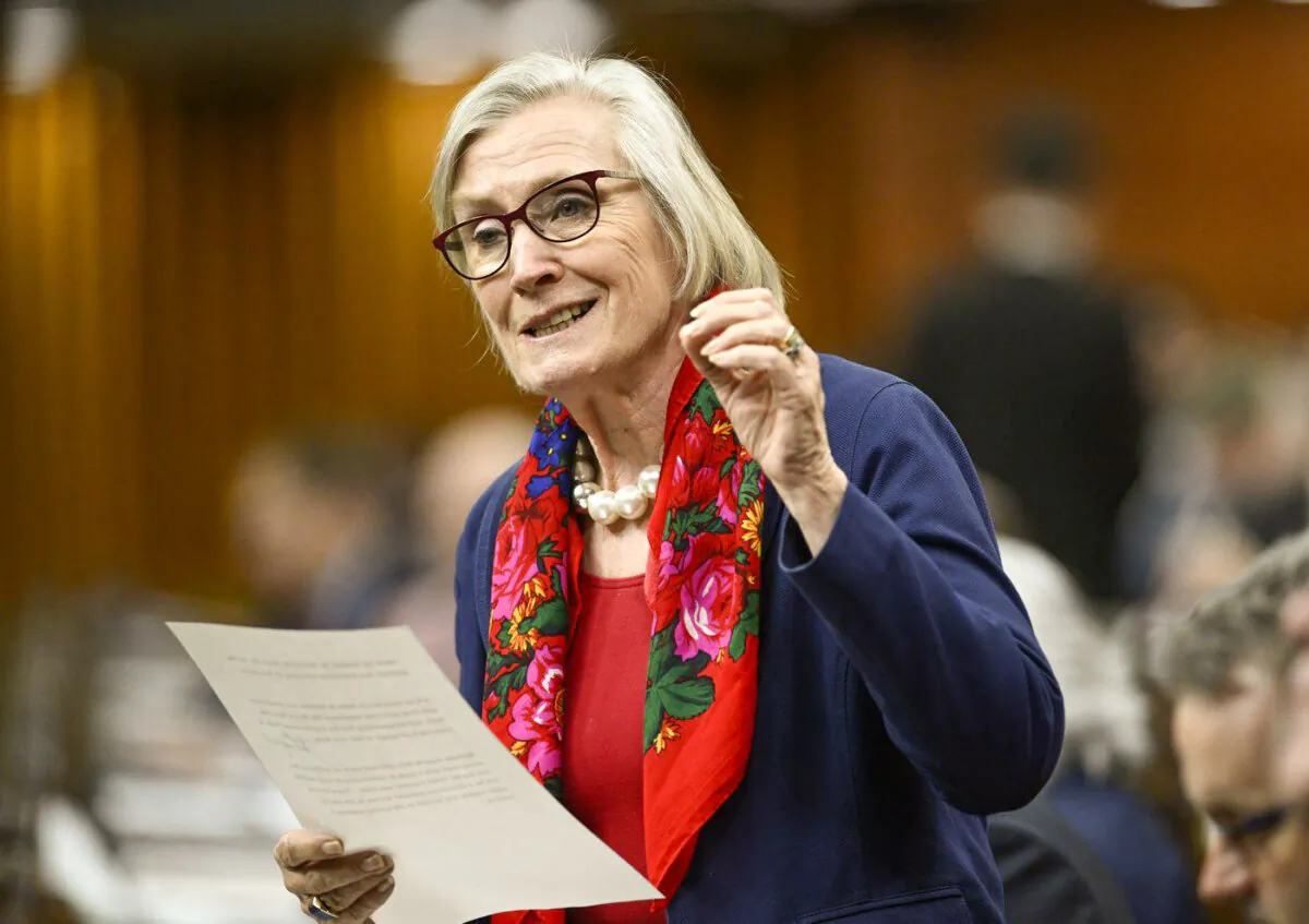 Minister of Mental Health and Addictions Carolyn Bennett rises during Question Period in the House of Commons on Parliament Hill in Ottawa on May 30, 2023.(The Canadian Press/Justin Tang)